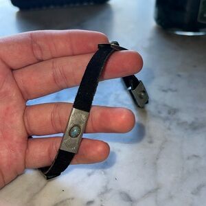 Western Leather hat band